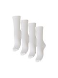 Product image thumbnail - PCMARTA 4 PACK SOKKEN, Bright White | 2