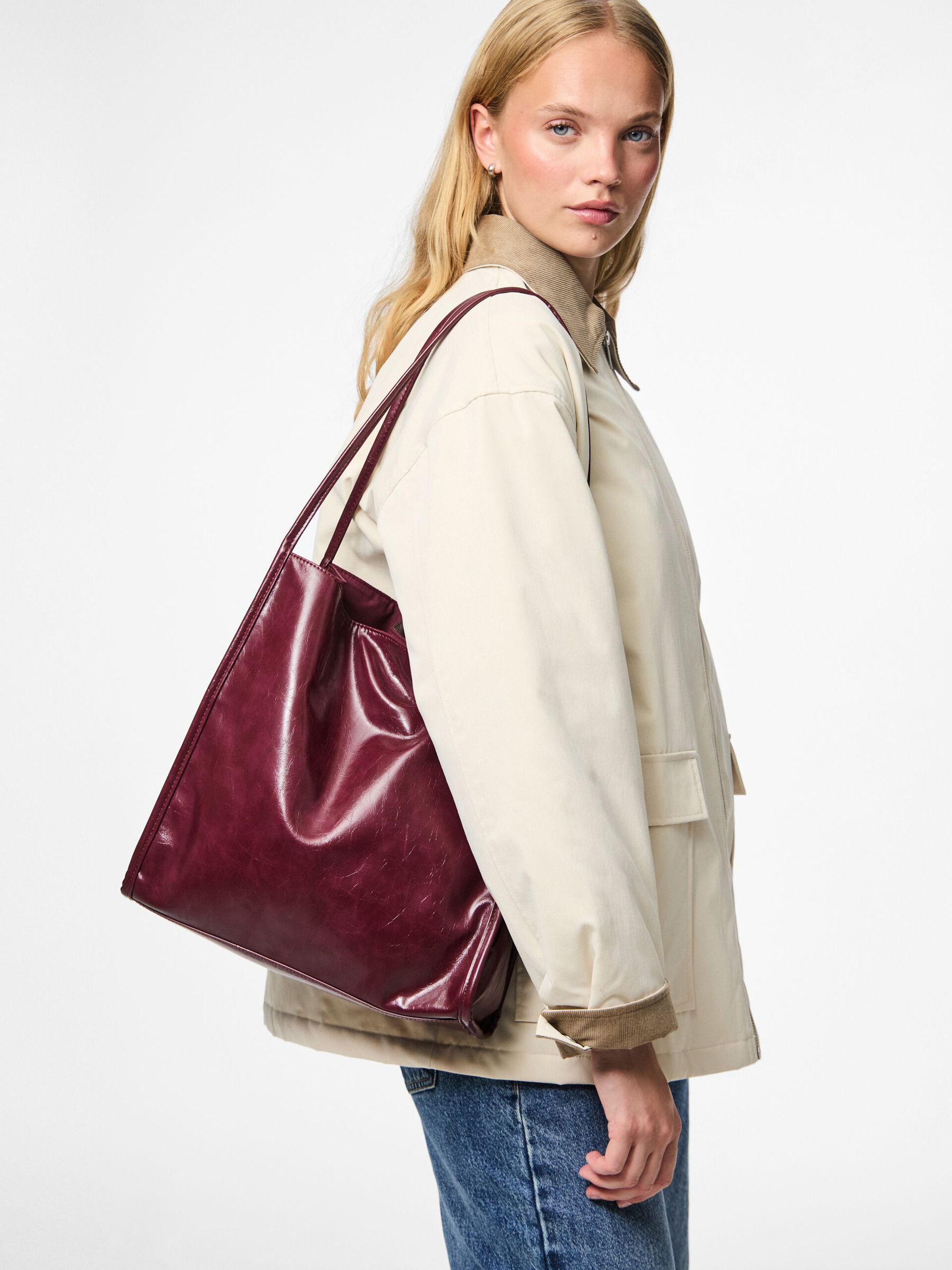 Carousel image - PCMALOU SHOPPER, Tawny Port | 3