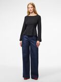 Product image thumbnail - PCJOSSA BOATNECK LONG SLEEVED TOP, Black | 3