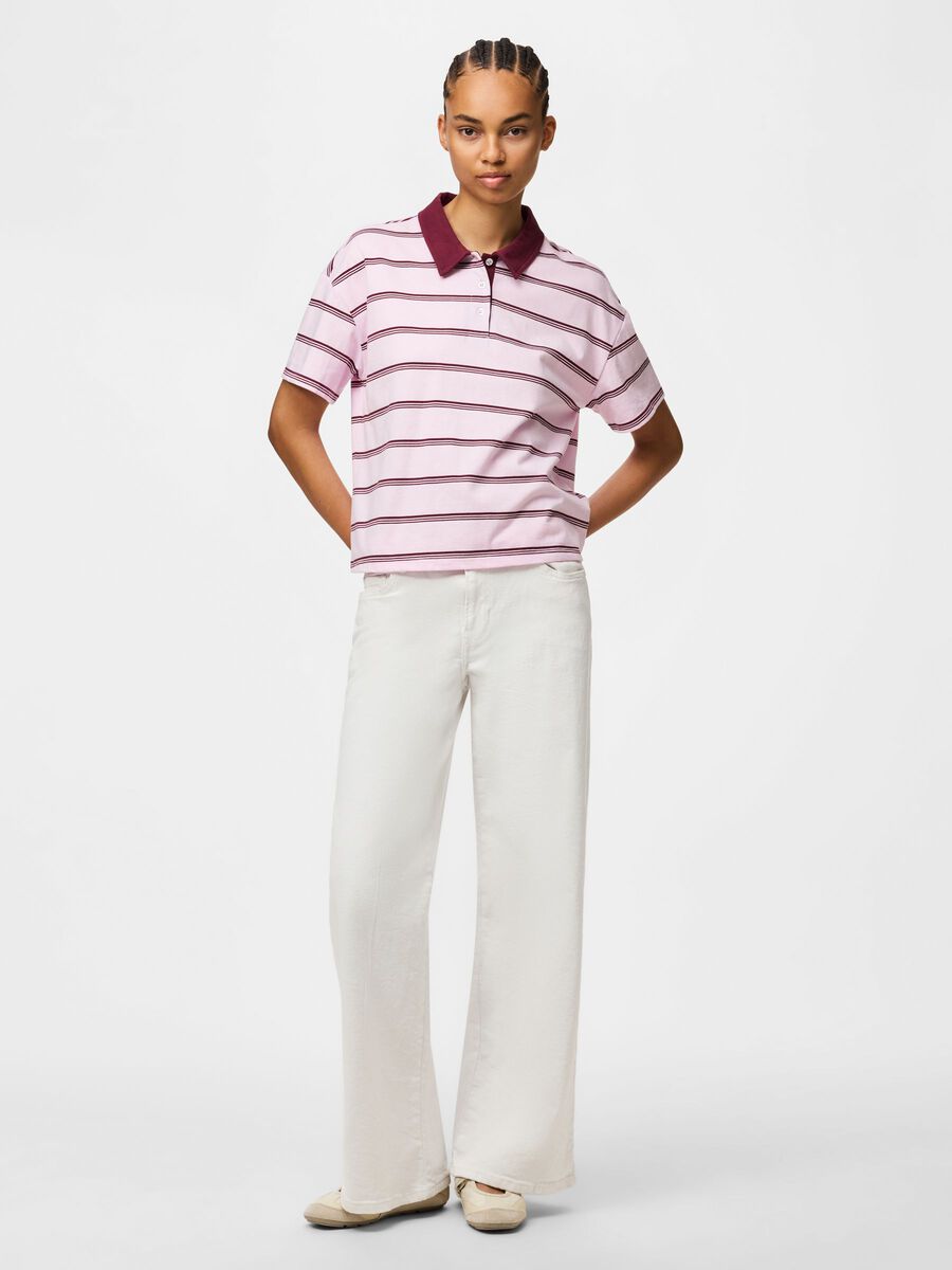 Carousel image - PCSADIE POLO T-SHIRT, Roseate Spoonbill | 3