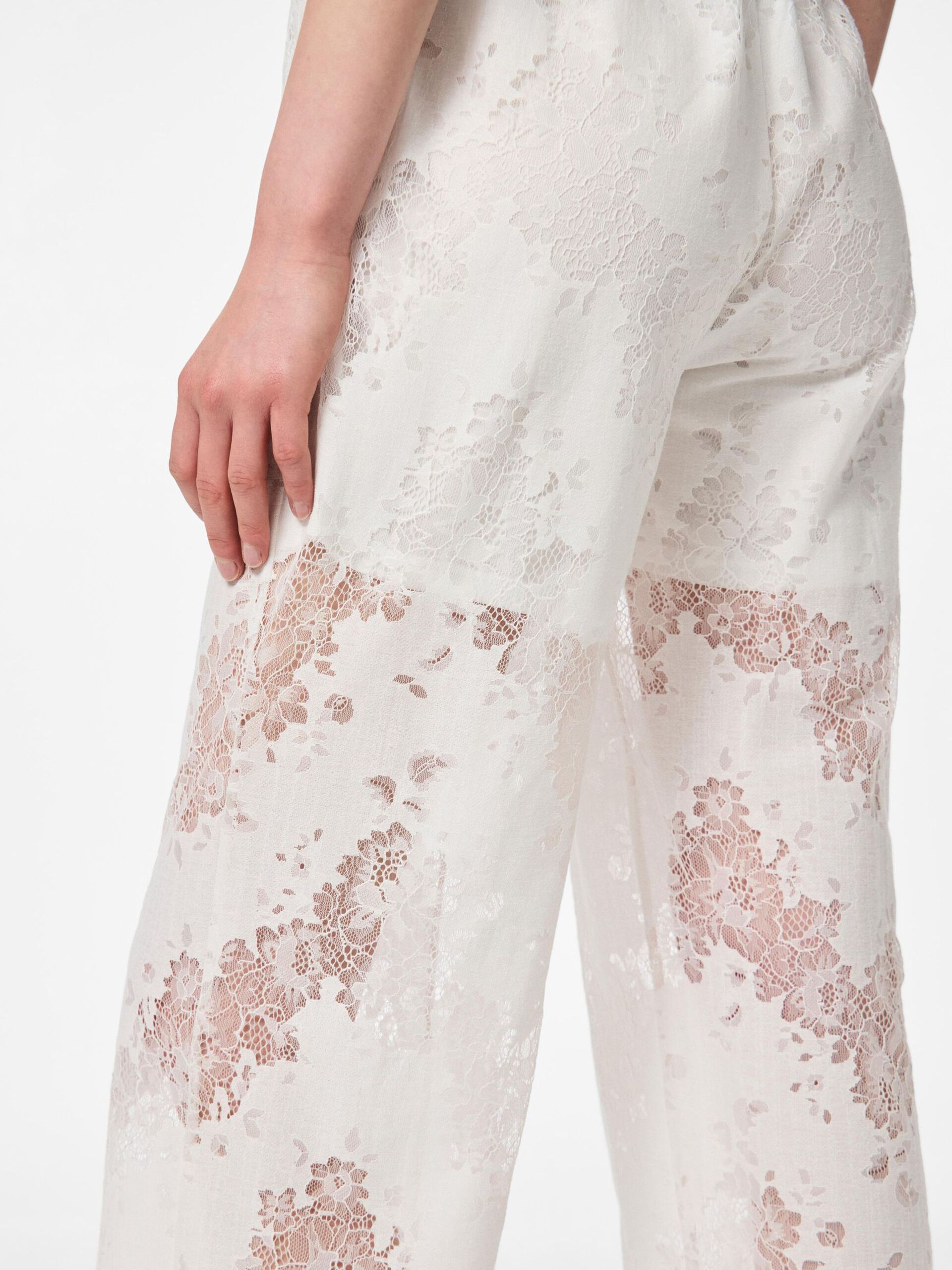 Carousel image - PCNORINNE STRAIGHT-LEG TROUSERS, Cloud Dancer | 5