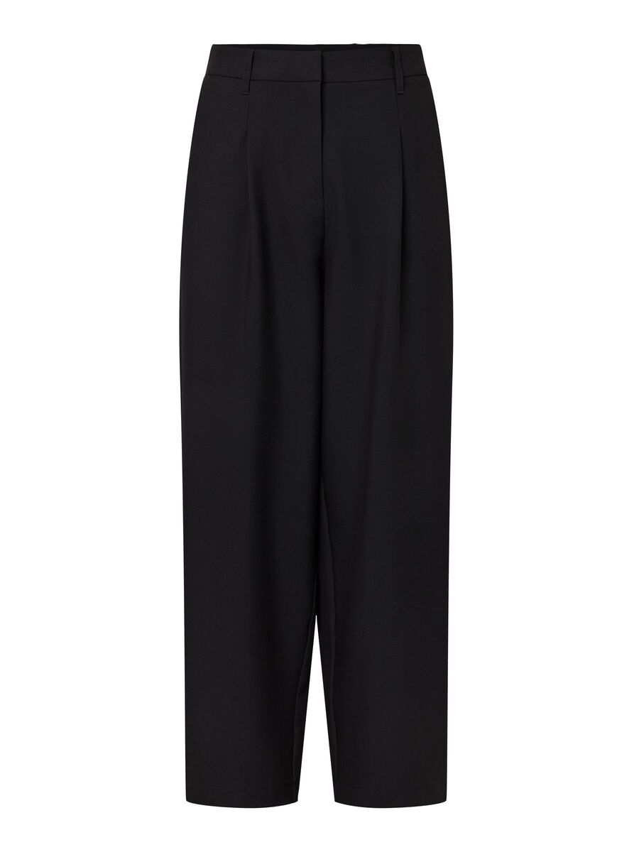 Product carousel image - PCBOSELLA MW BARREL TROUSERS, Black | 2