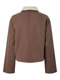 Product image thumbnail - PCBETT CANVAS DENIM JACKET, Coffee Quartz | 7