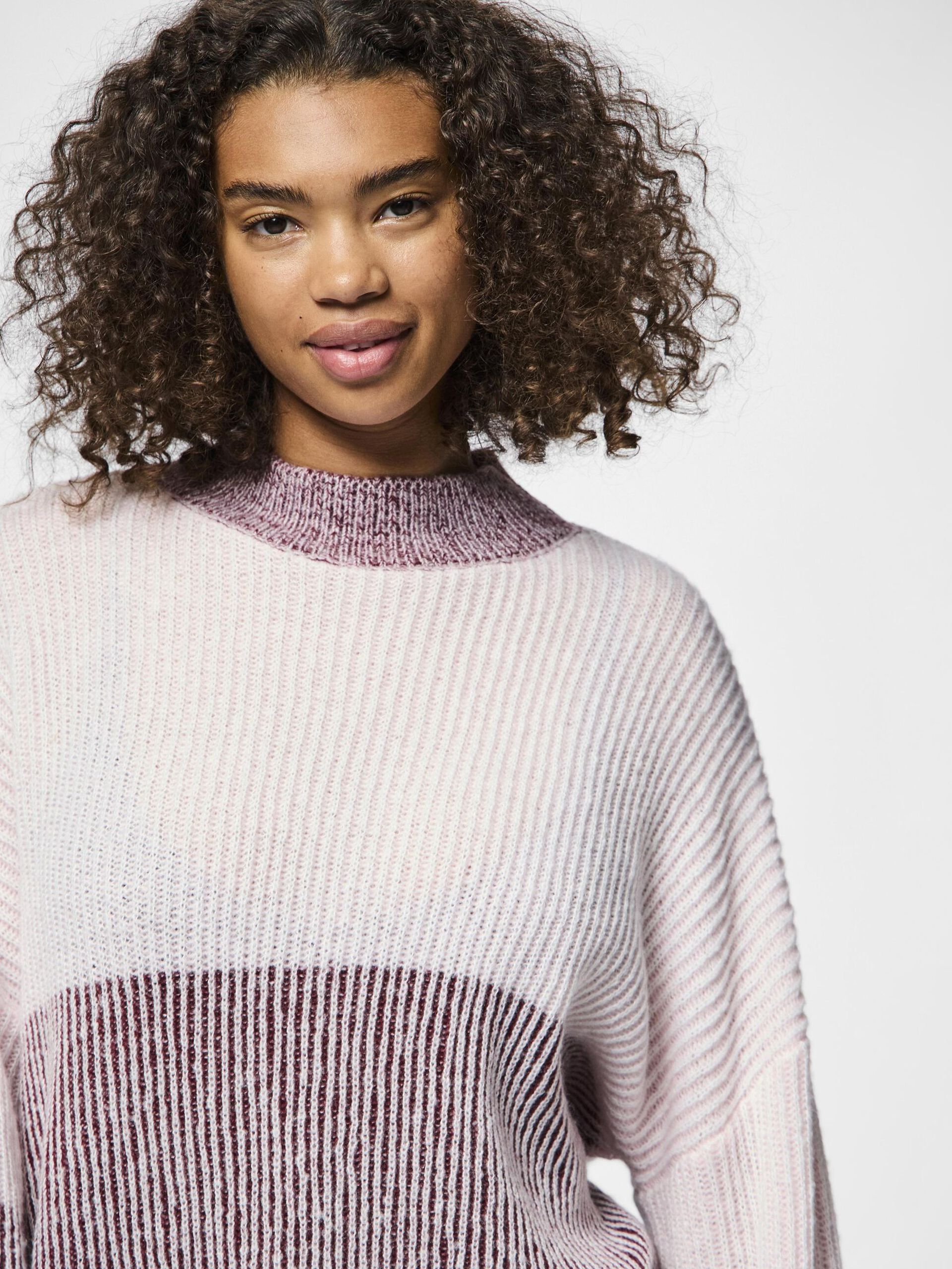 Carousel image - PCNELLA KNITTED JUMPER, Tawny Port | 4