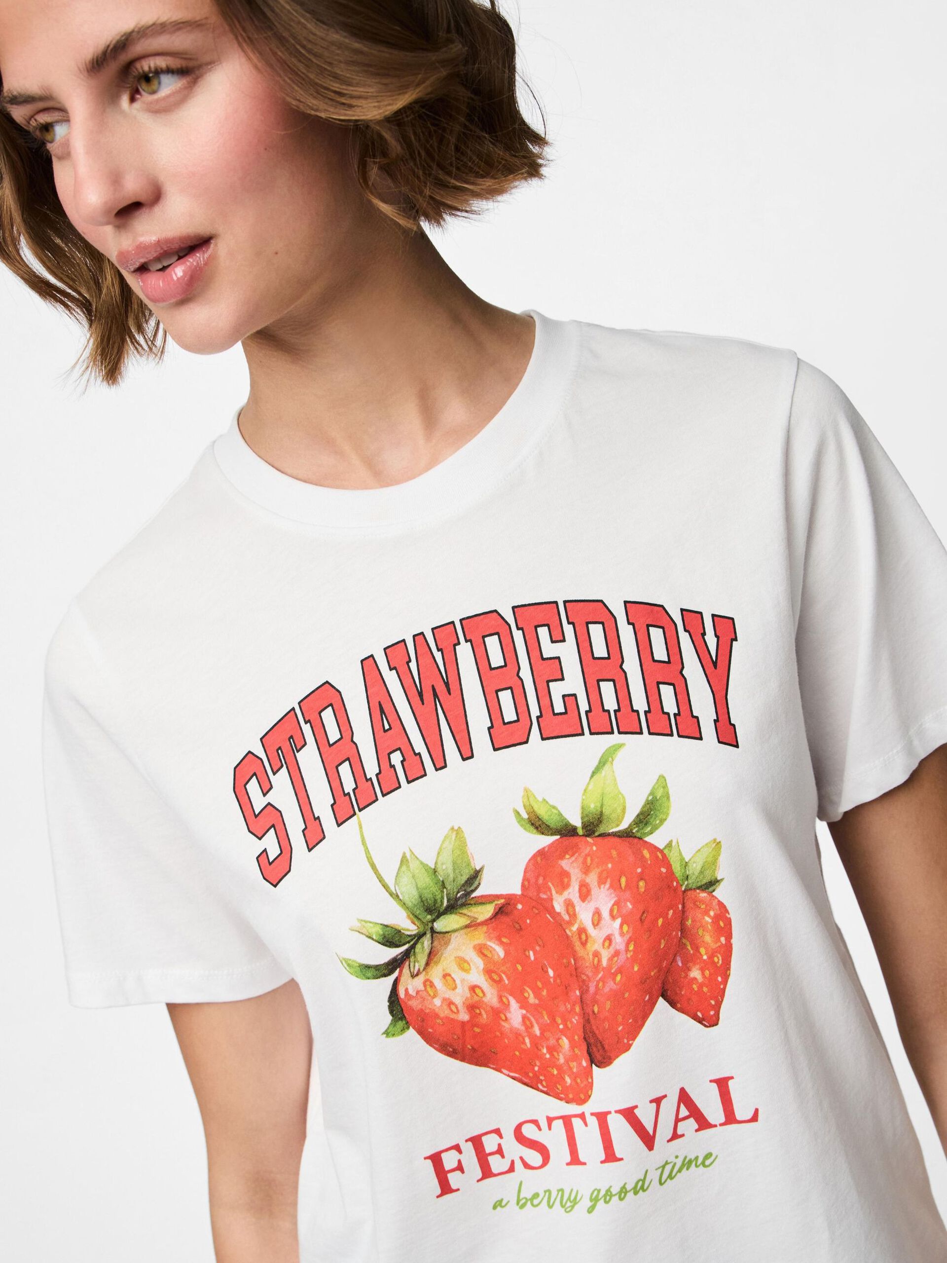Carousel image - PCTILLE T-SHIRT, Bright White | 4