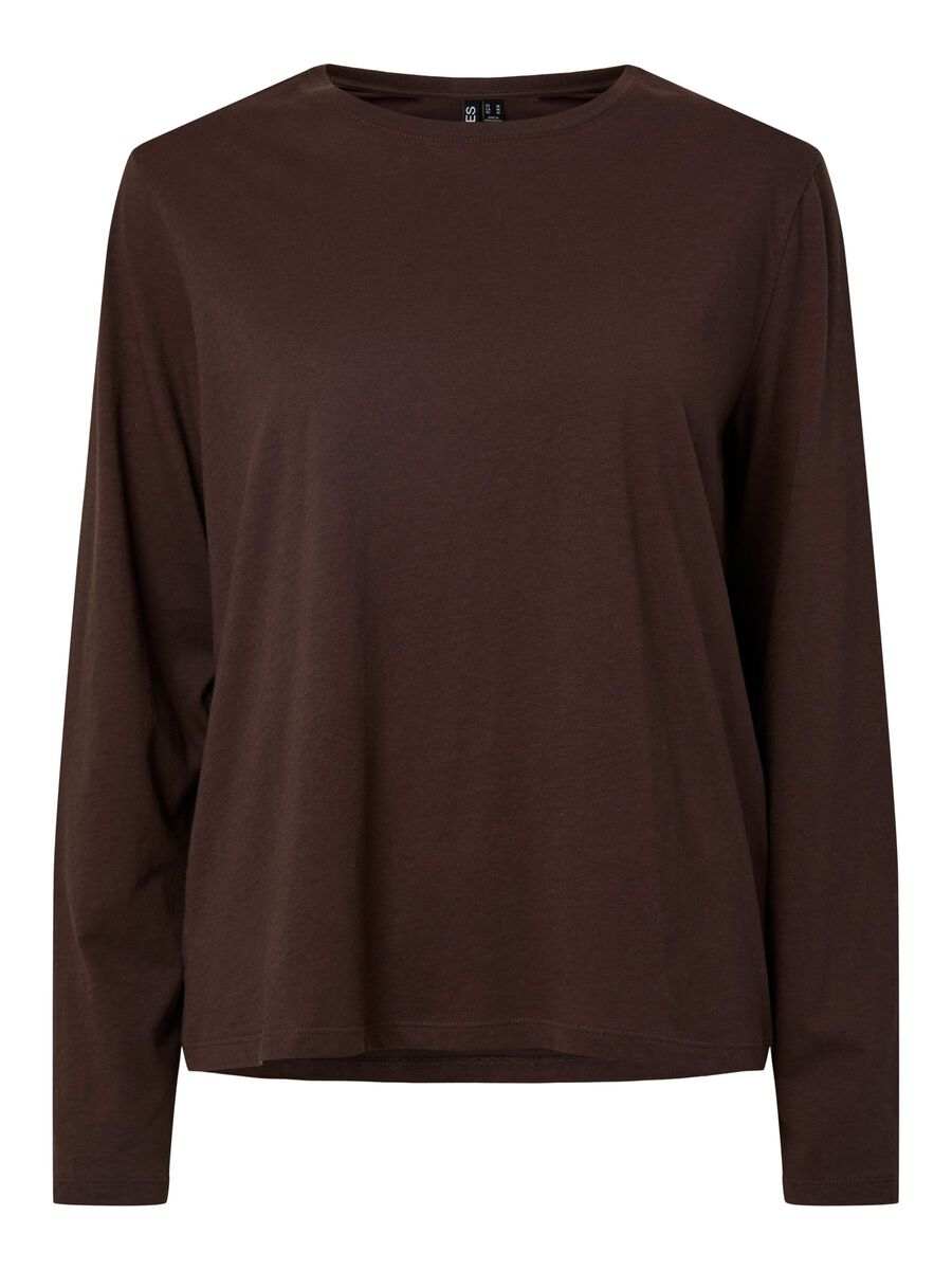 Carousel image 5 PCASHLEY FIT  LONG SLEEVED TOP, Hot Fudge