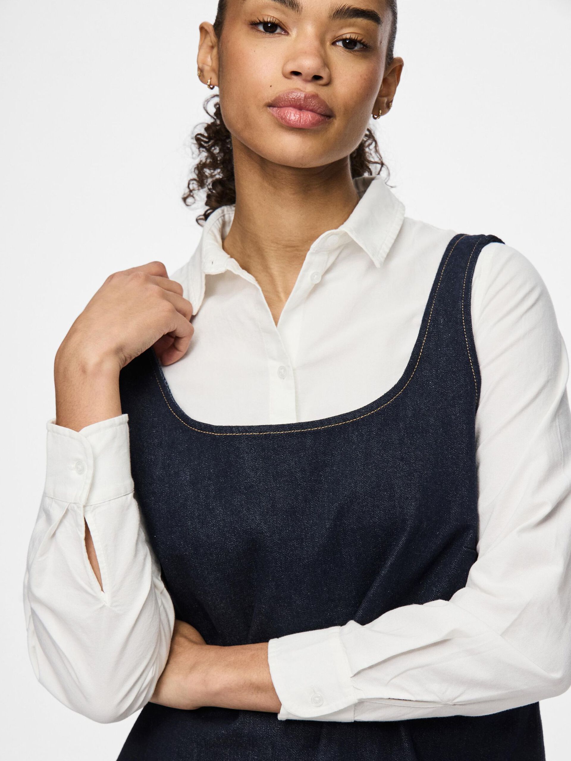Carousel image - PCFRANNA DENIM SPENCER DRESS, Dark Blue Denim | 4