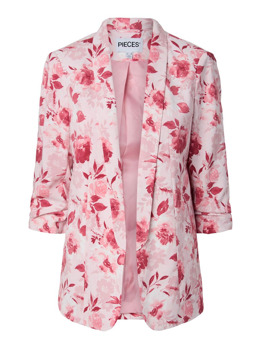 Carousel image - PCBOSELLA 3/4-ARM PRINT BLAZER, Cloud Dancer | 5