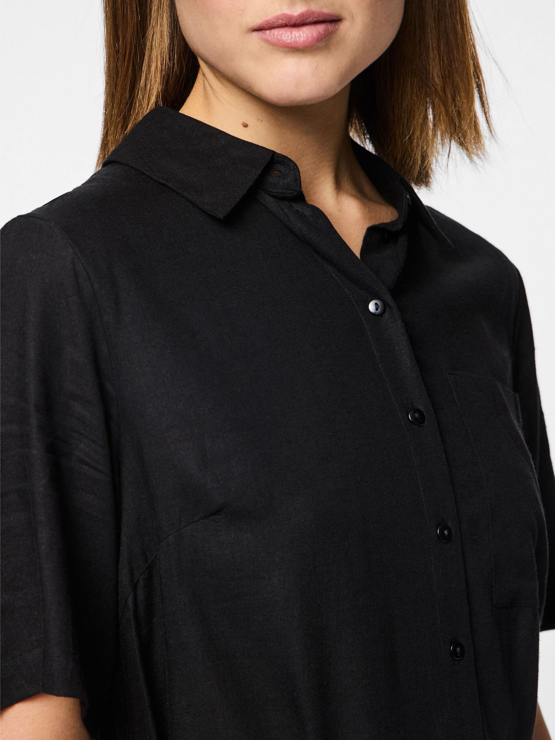 Carousel image - PCPIA SHIRT DRESS, Black | 4