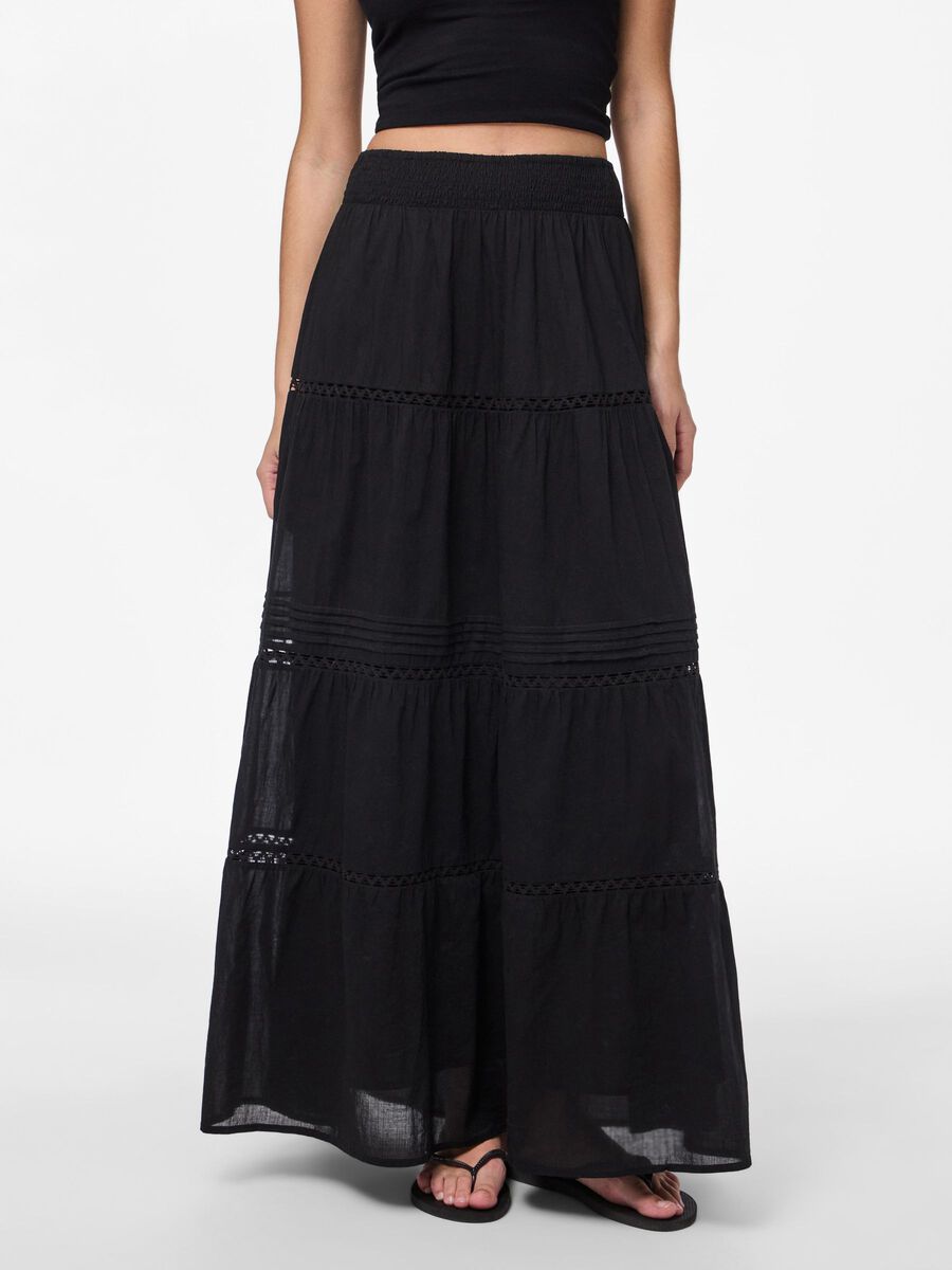 Carousel image - PCASTRID MAXI SKIRT, Black | 1