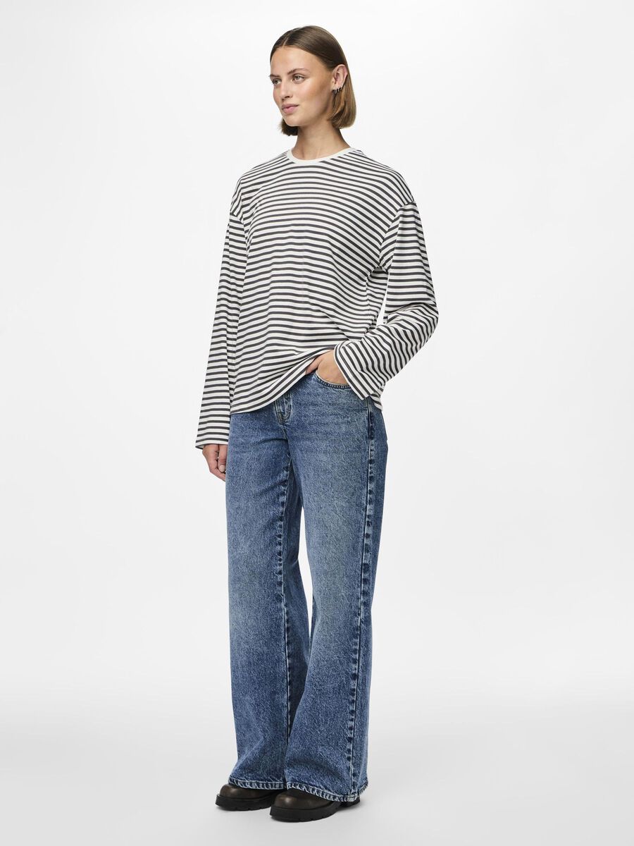 Carousel image - PCSADIE LONG SLEEVED TOP, Cloud Dancer | 3