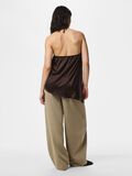 Product image thumbnail - PCFESTA HALTER SATIJN TOP, Hot Fudge | 2