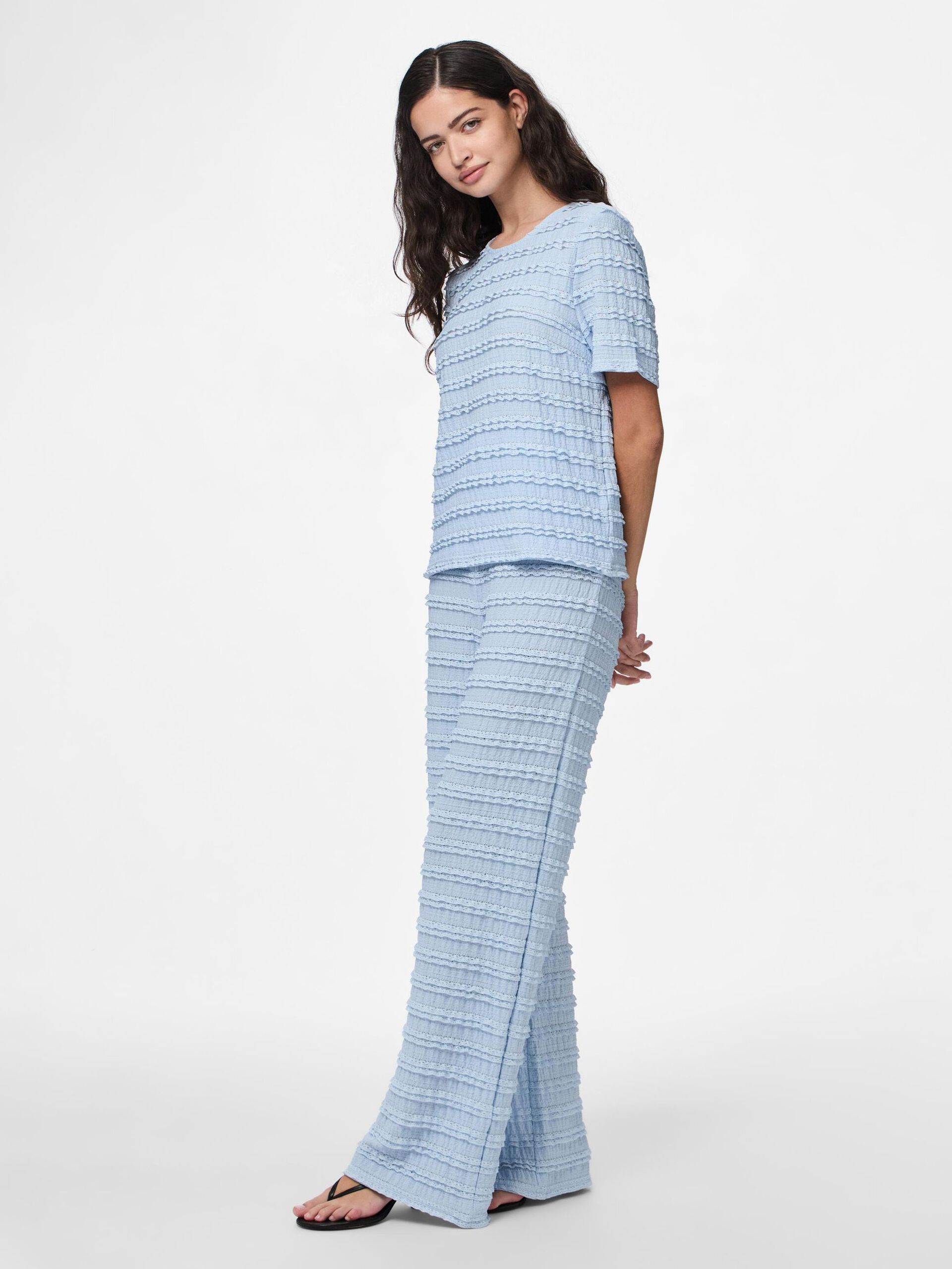 Carousel image - PANTALONES DE PIERNA ANCHA, Cashmere Blue | 5