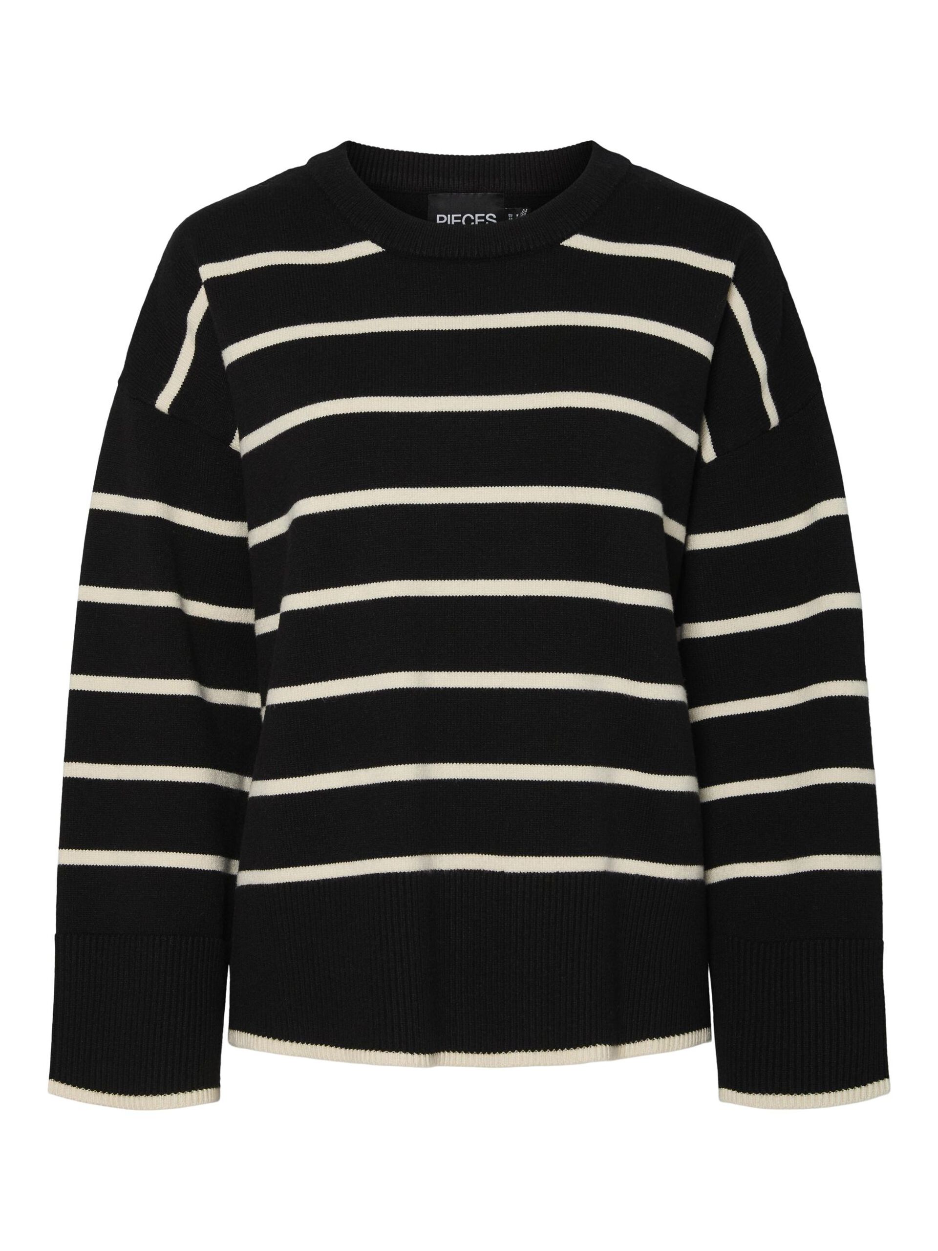 Carousel image - PCMATHILDE KNITTED JUMPER, Black | 6