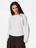 Product image thumbnail - PCALLI  LONG SLEEVED TOP, Bright White | 1