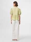 Product image thumbnail - PCJOLLY STRIK TOP MET POFMOUWEN, Sage Green | 2