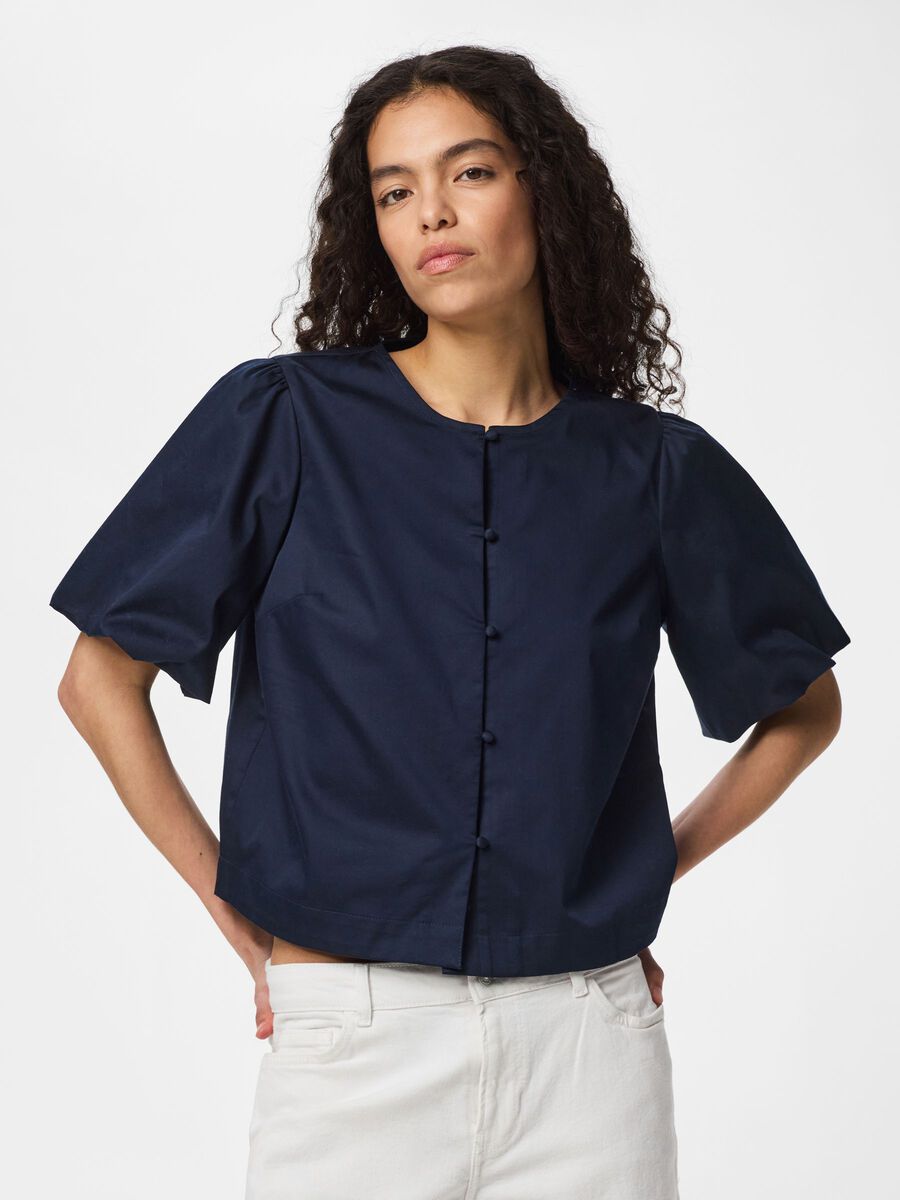 Product carousel image - PCBLAIR - LONGUEUR 2/4 TOP, Maritime Blue | 1