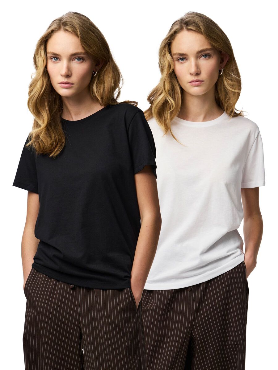 Carousel image - PCAMIRA 2-PACK T-SHIRT, Black | 5