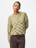 Product image thumbnail - PCFILLA KNITTED PULLOVER, Sphagnum | 1