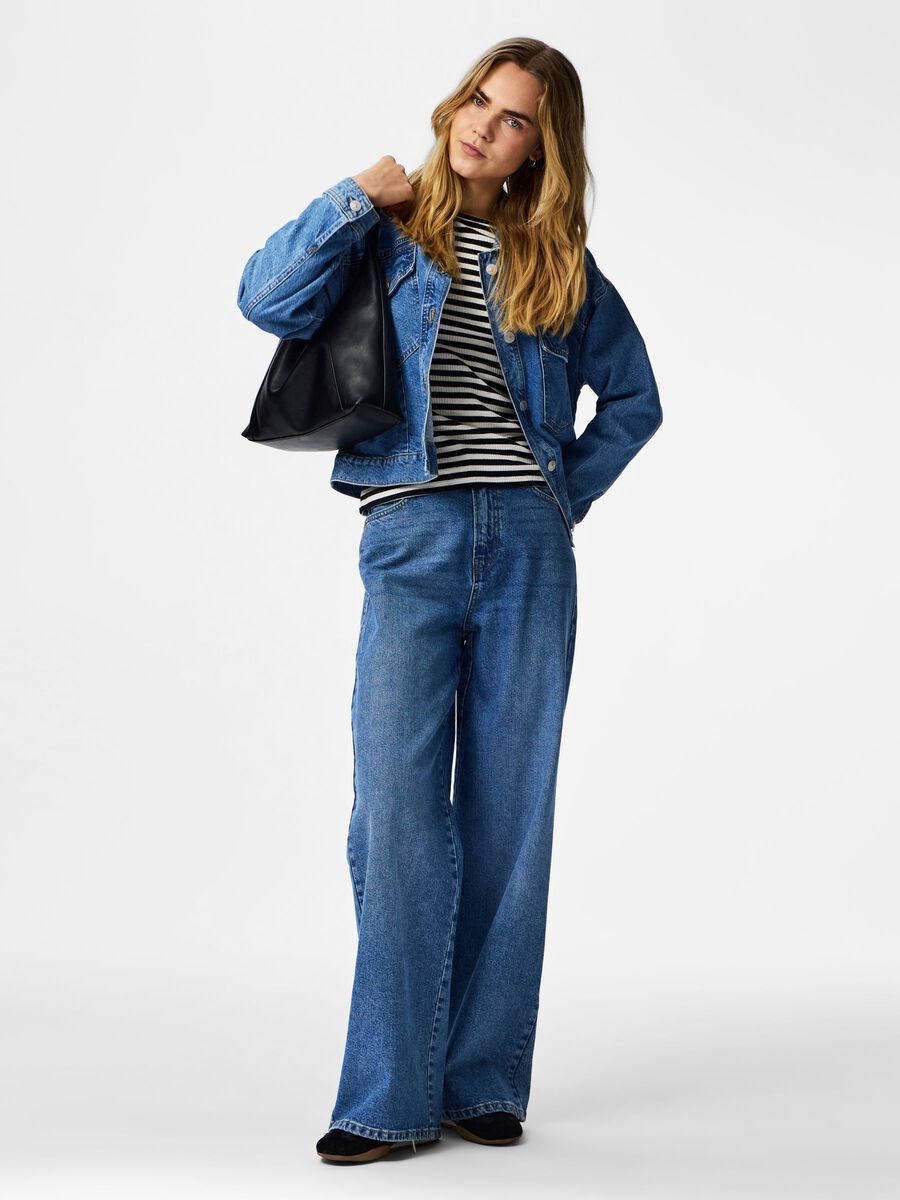 Carousel image - PCELMA VESTE EN JEAN, Medium Blue Denim | 5