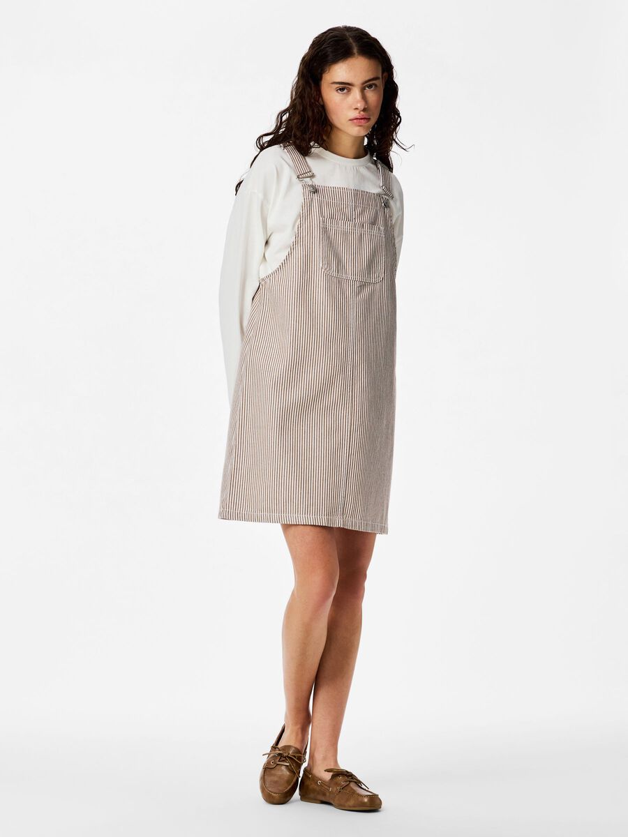 Carousel image - PCALLO PINAFORE DRESS, Greige | 3
