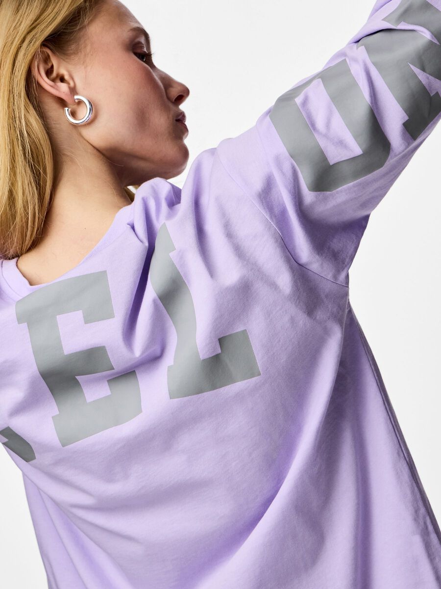 Carousel image - PCRIA FANY  T-SHIRT, Pastel Lilac | 6