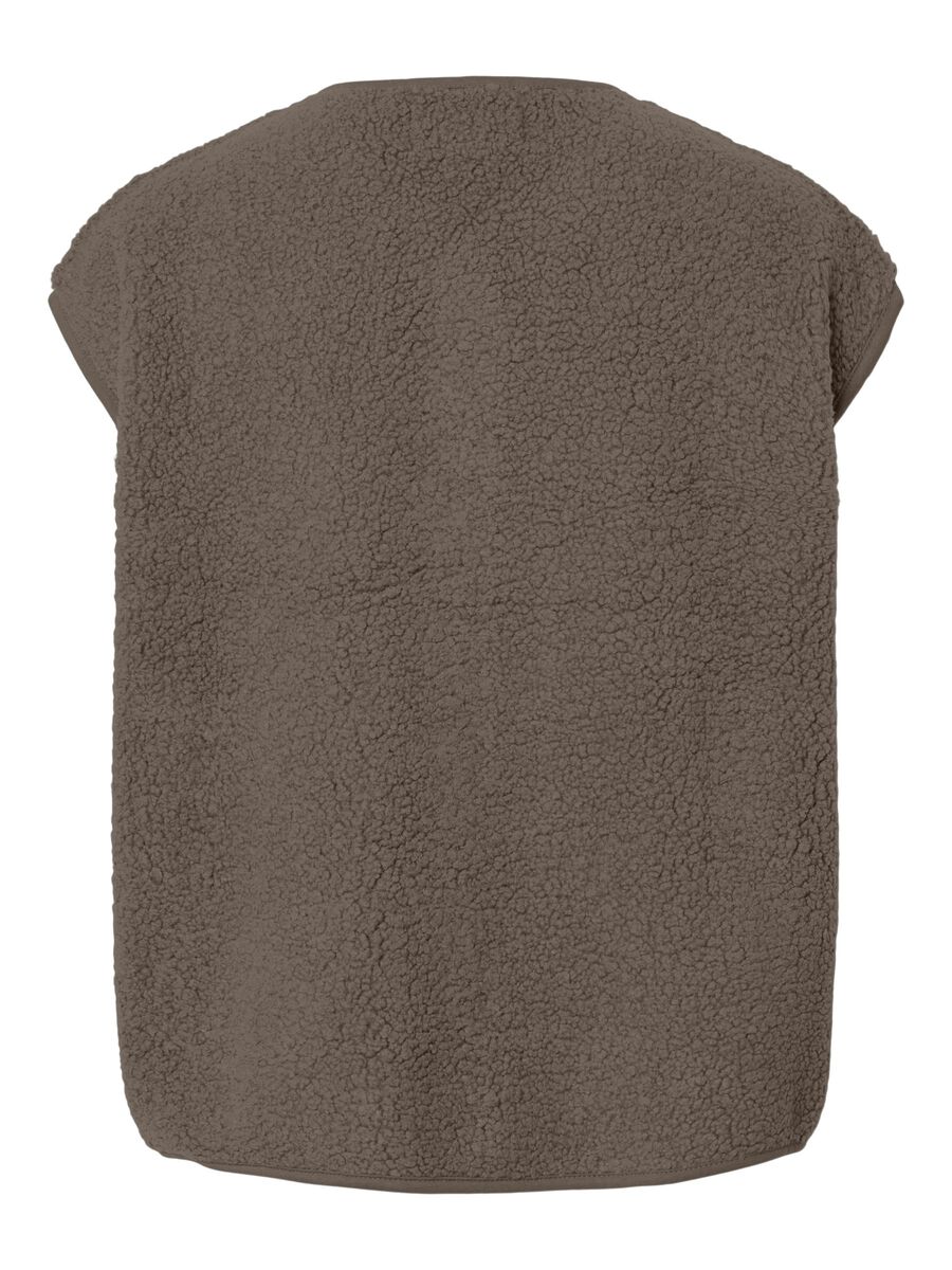 Carousel image - PCKATTY TEDDY VEST, Morel | 6