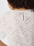 Product image thumbnail - PCVILDE KORT&Auml;RMAD BLUS, Bright White | 7
