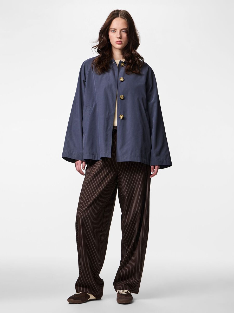 Carousel image - PCVILMA A-LIJN TRENCHCOAT, Ombre Blue | 3