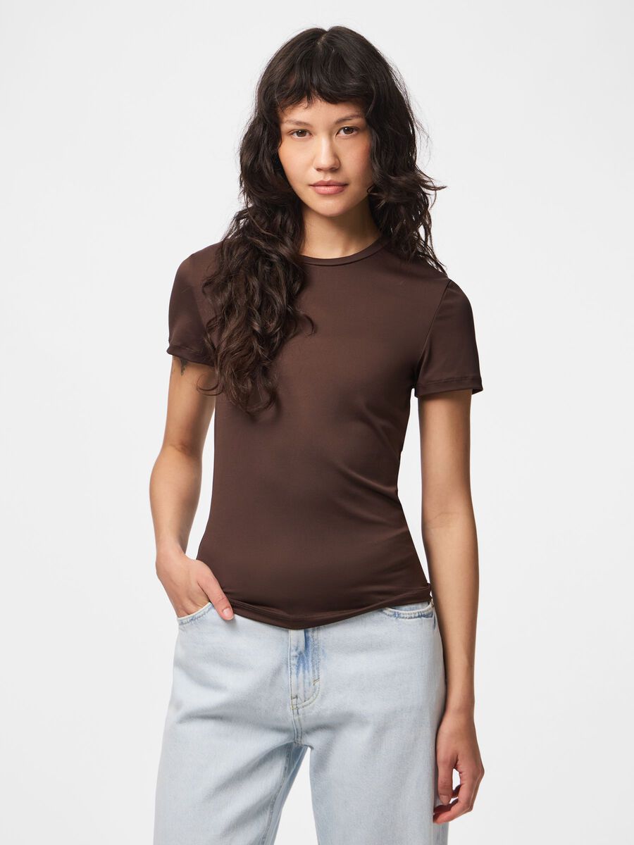 Product carousel image 1 PCLULA NYLON T-SHIRT, Hot Fudge