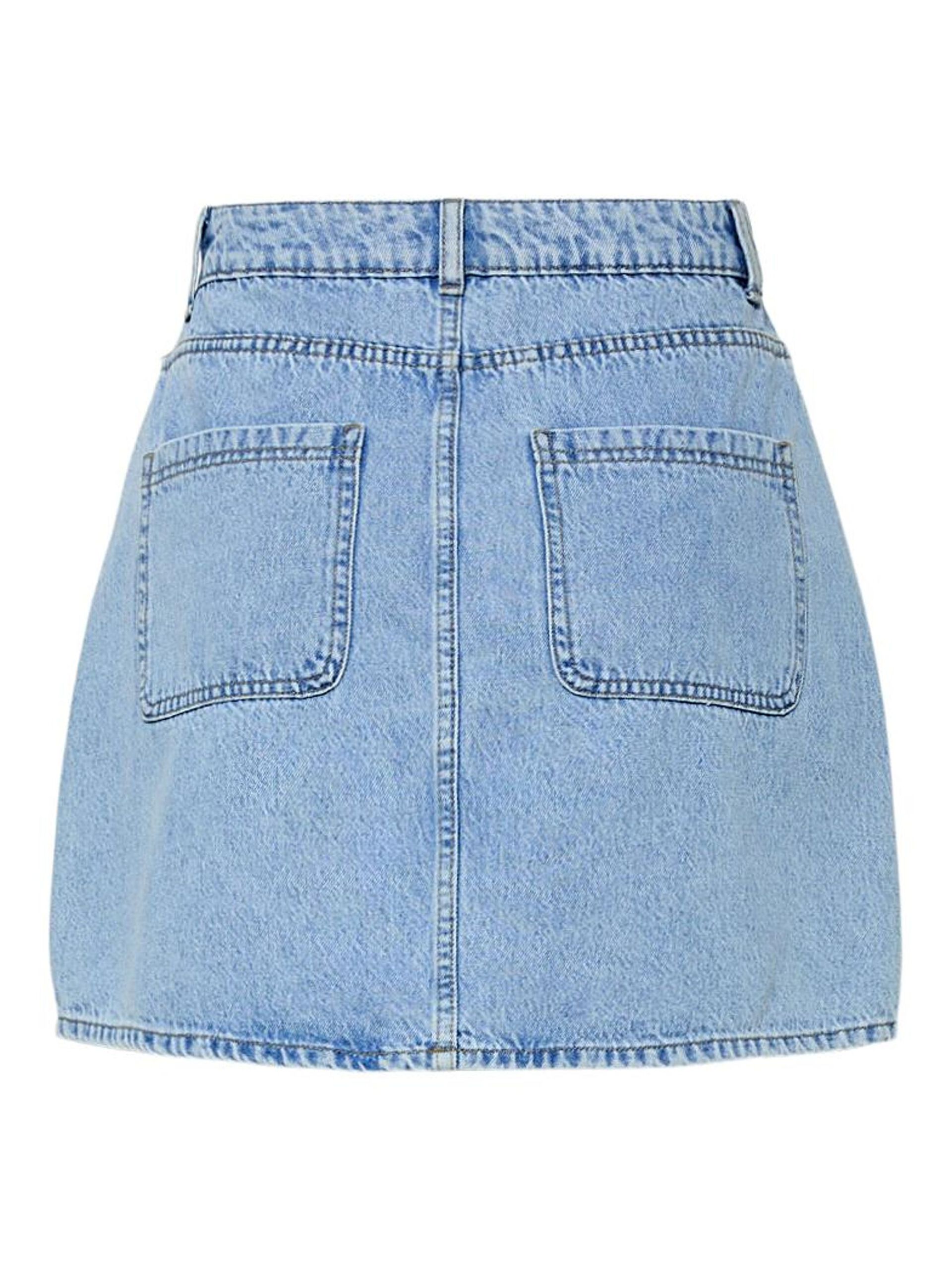Carousel image - PCSKY HW MINI DENIM SKIRT, Light Blue Denim | 6