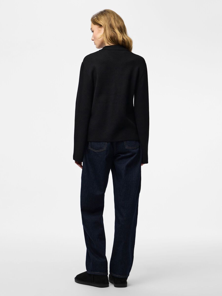 Carousel image - PCRAJA ZIP KNITTED CARDIGAN, Black | 2