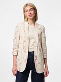 Product image thumbnail - PCBOSELLA 3/4 PRINTED BLAZER, Whitecap Gray | 1