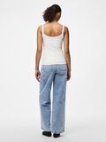 Product image thumbnail - PCMAY - CÔTELÉ TOP À BRETELLES, Bright White | 2