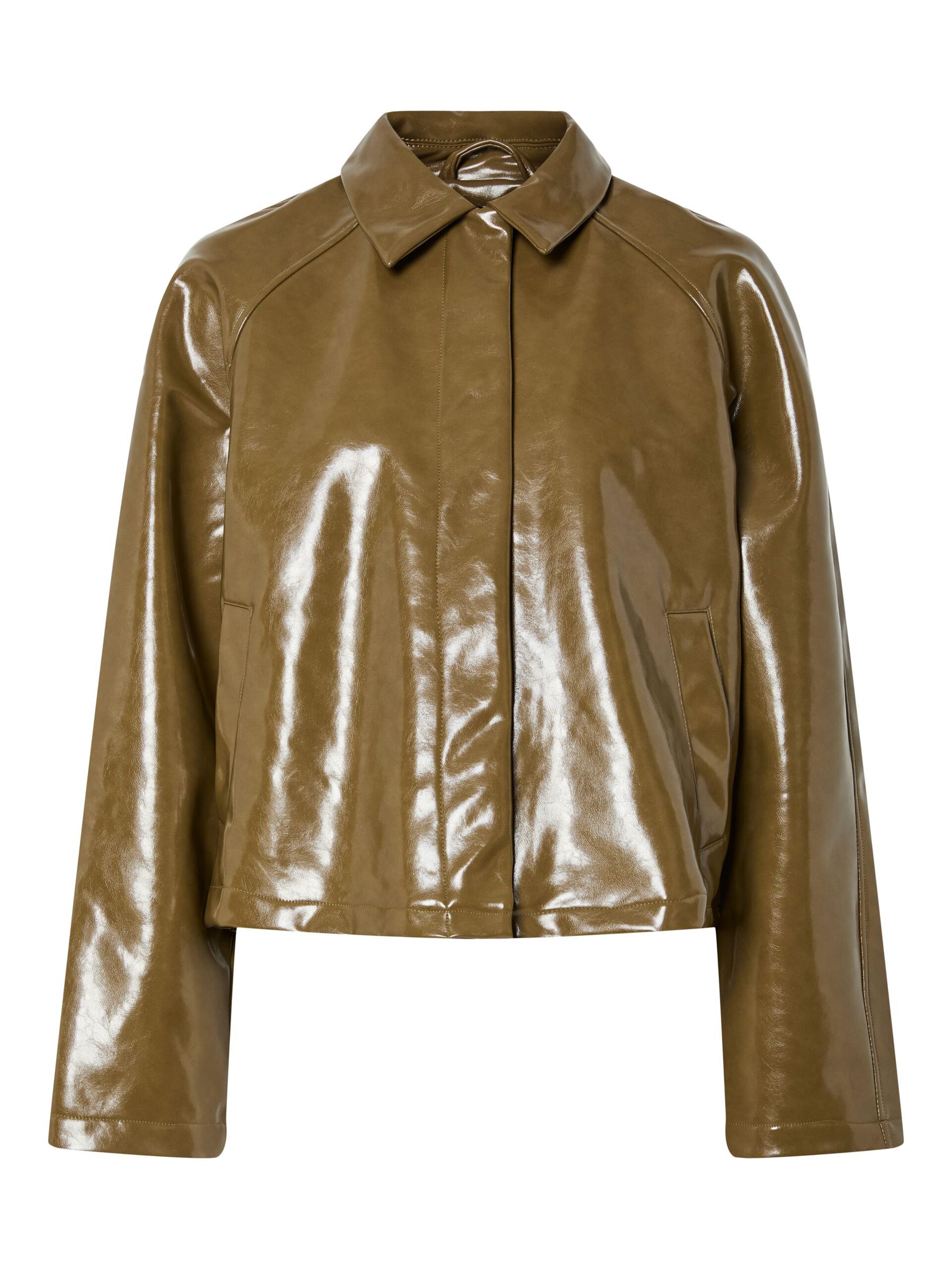 Carousel image - PCMERRY COATED JACKET, Military Olive | 7