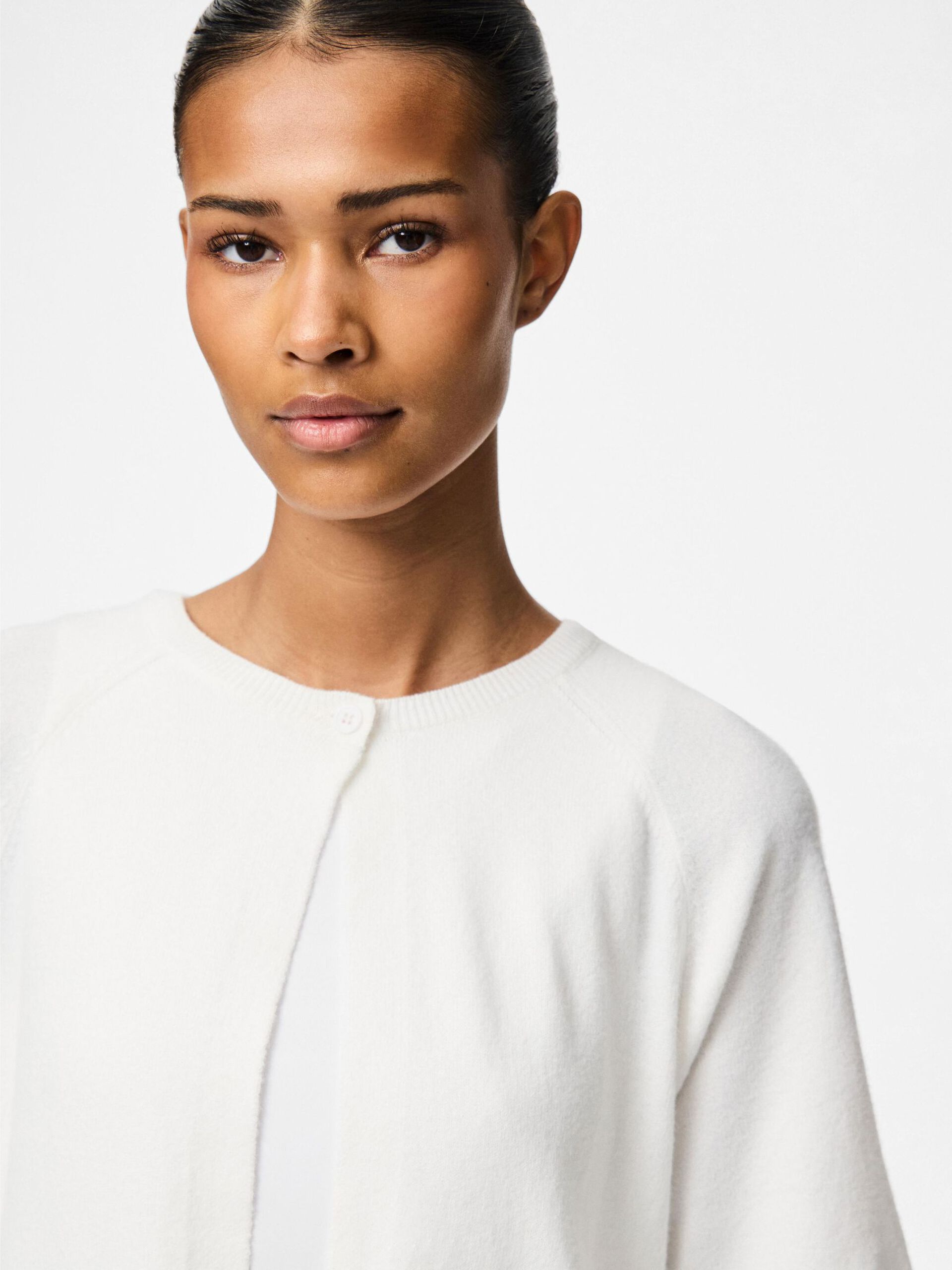 Carousel image - PCBREE KNITTED CARDIGAN, Bright White | 4