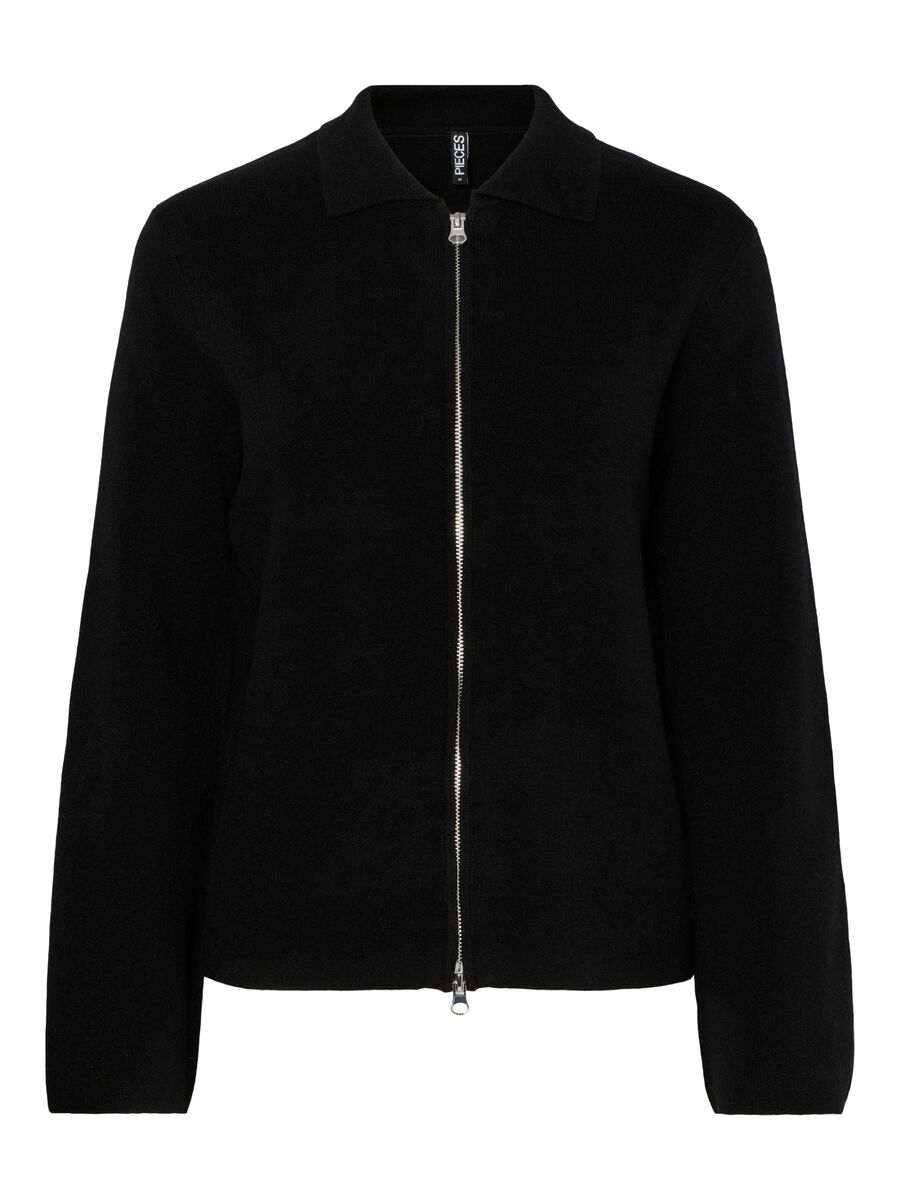 Carousel image - PCRAJA ZIP KNITTED CARDIGAN, Black | 5