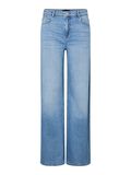 Product image thumbnail - PCSILKE MW  WIDE LEG JEANS, Light Blue Denim | 5