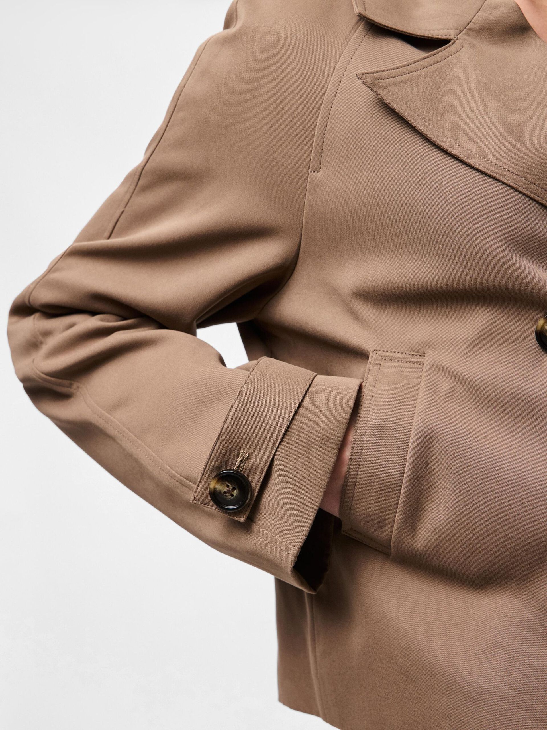 Carousel image - PCSCARLETT KORT TRENCHCOAT, Brown Lentil | 4
