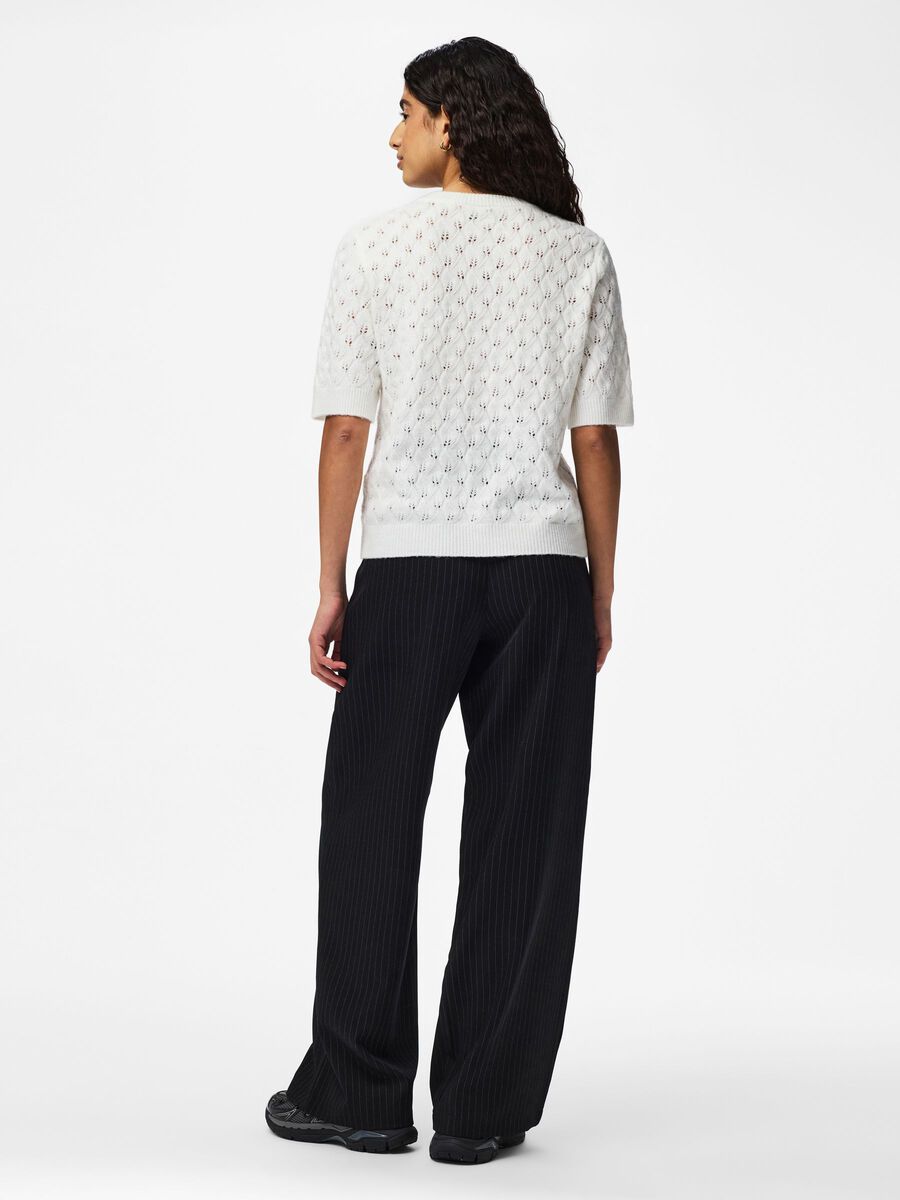 Carousel image - GEBREIDE TOP, Cloud Dancer | 2