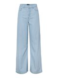 Product image thumbnail - PCSMIDI MW WIDE FIT JEANS, Light Blue Denim | 6