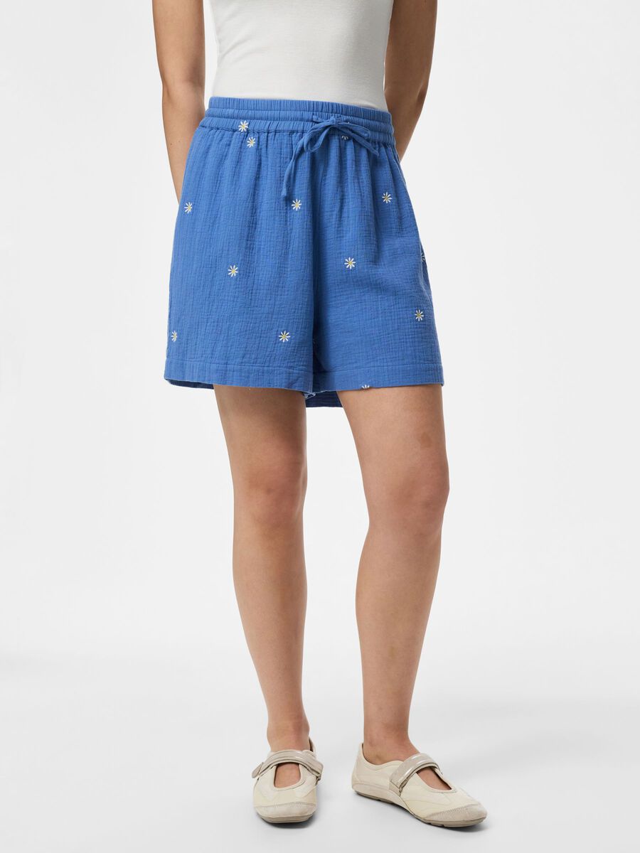 Product carousel image - PCSASTINA HW MUSSELIN SHORTS, Riverside | 1