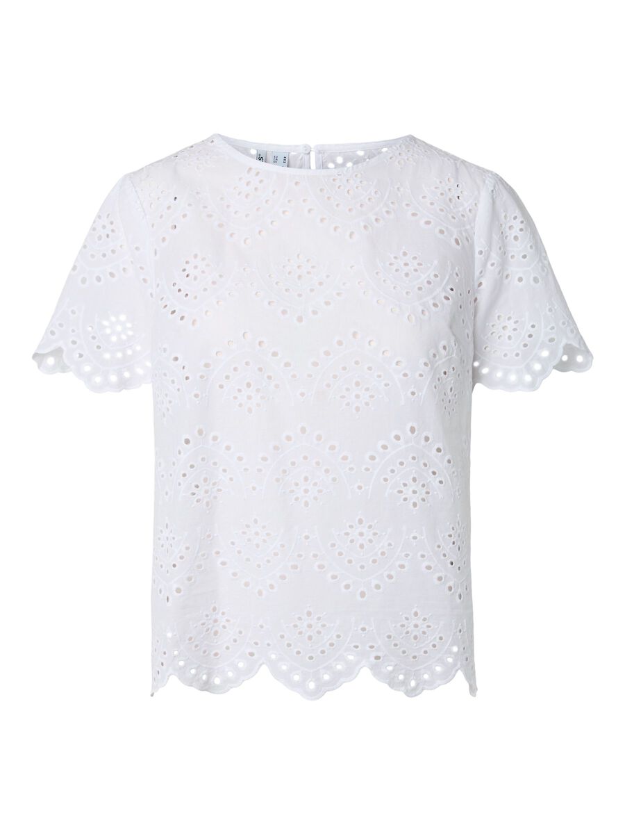 Carousel image - PCVILDE  SHORT SLEEVED TOP, Bright White | 6