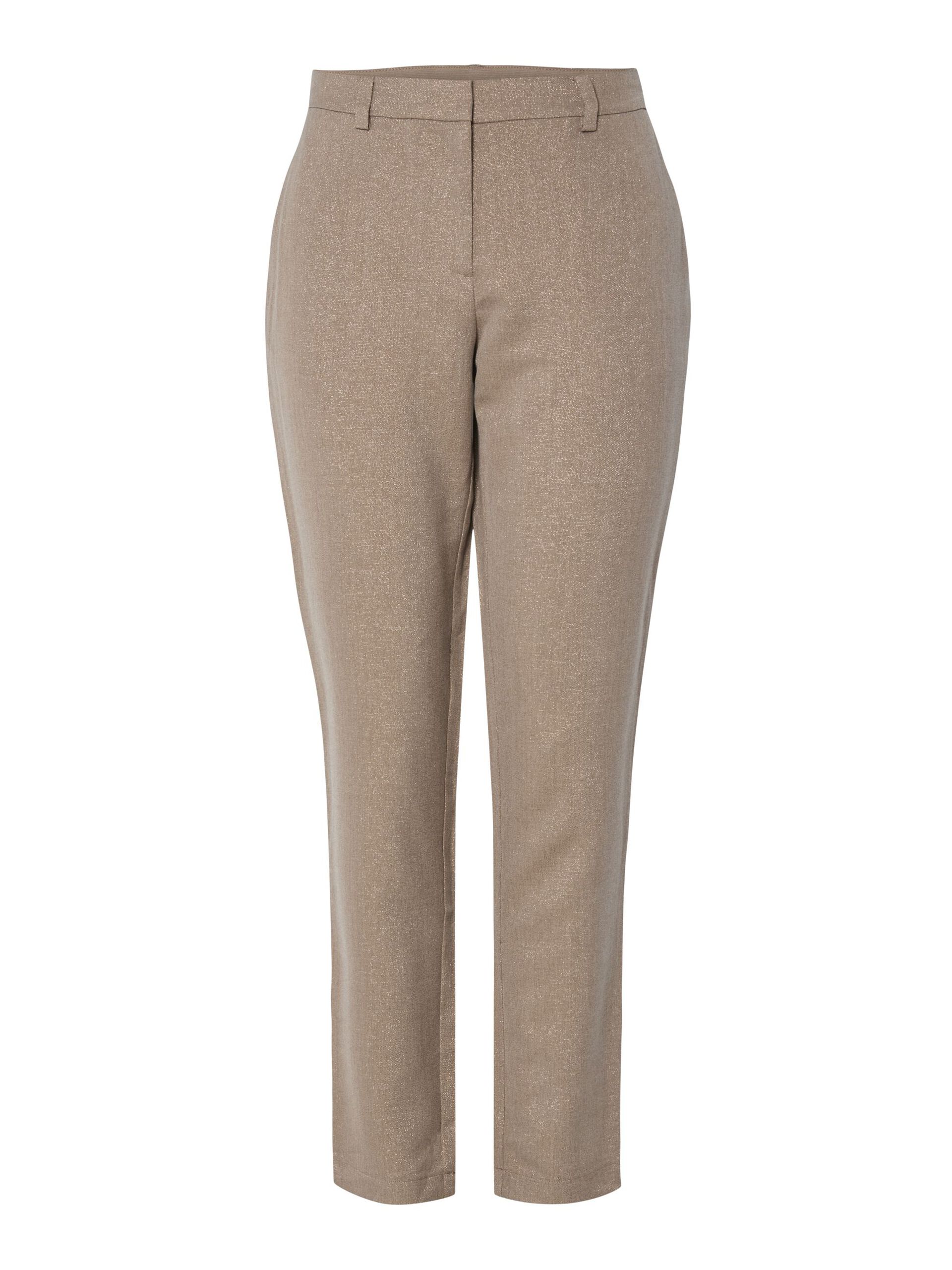 Carousel image - PCBOSELLA GLITTER ANKLE TROUSERS, Fossil | 6