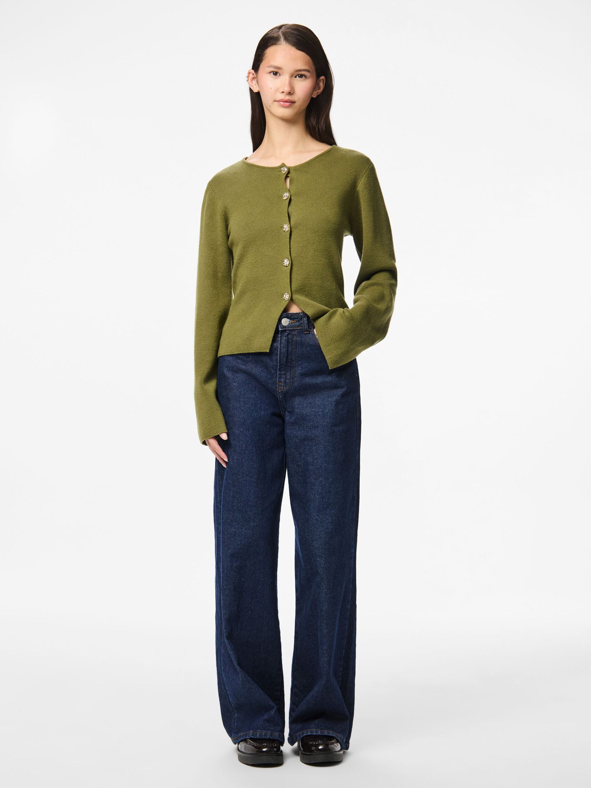 Carousel image - CARDIGAN A MAGLIA, Sphagnum | 3