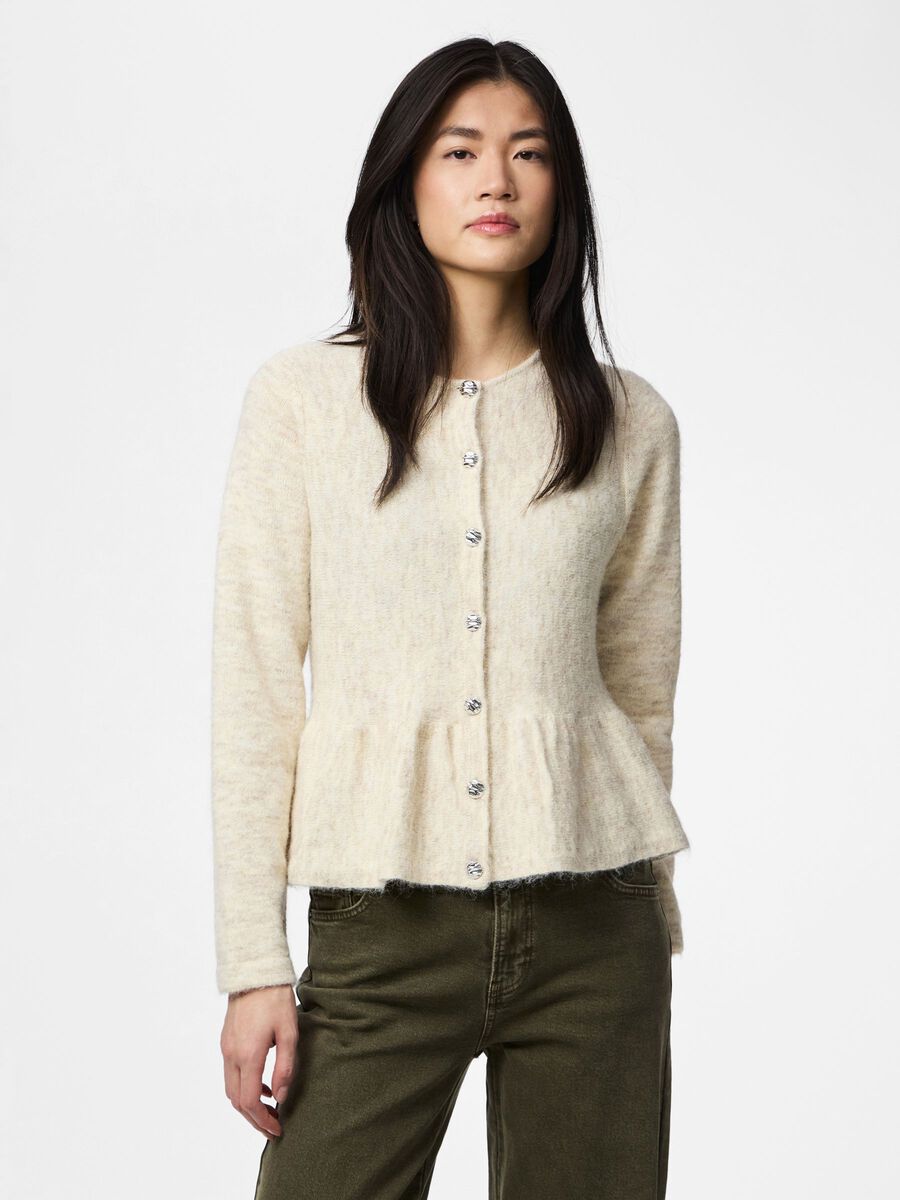 Product carousel image - PCPINGE  KNITTED CARDIGAN, Birch | 1