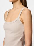 Product image thumbnail - PCMAY RIBBED STRAP TOP, Silver Gray | 4