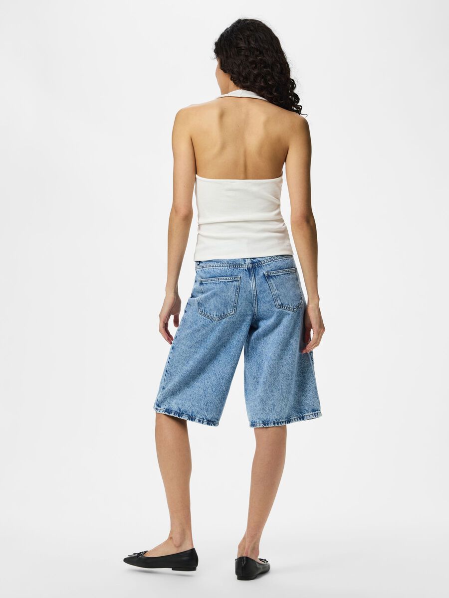 Product carousel image - PCMAY  HALTERNECK TOP, Bright White | 2