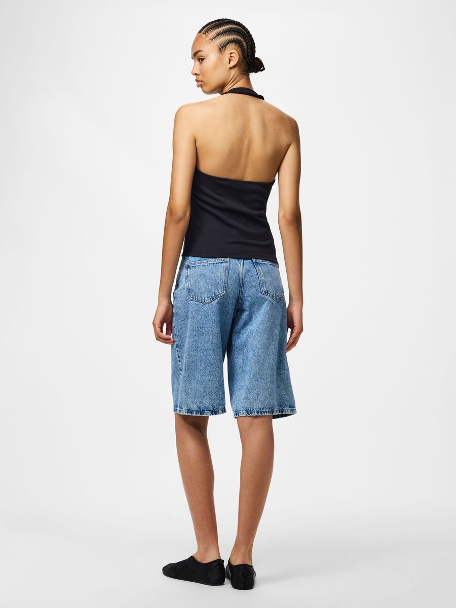 Carousel image - PCMAY  HALTERNECK TOP, Black | 2