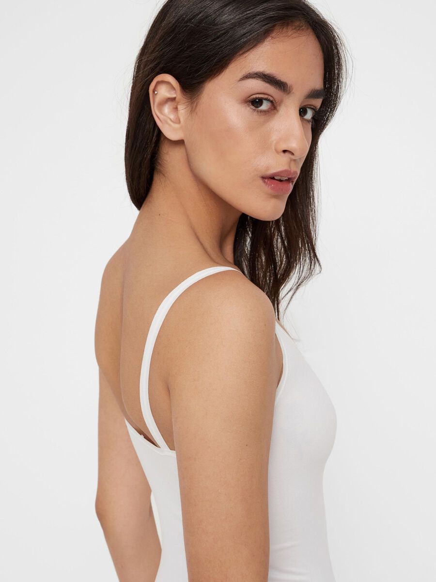 Carousel image - PCBALLROOM SLIP DRESS, White | 5